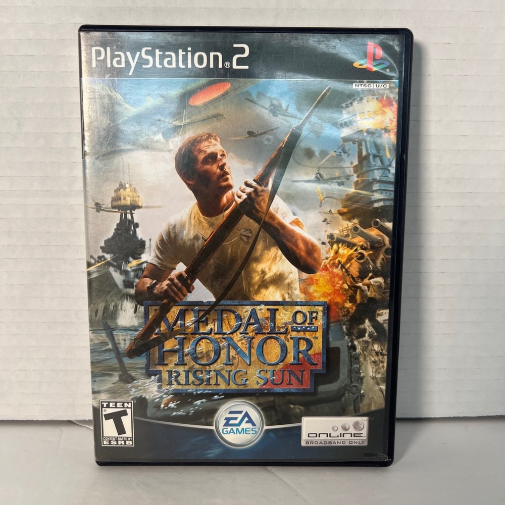 Medal of Honor Rising Sun Sony PlayStation 2 PS2 2003 CIB SLUS-20753‎ EA Games